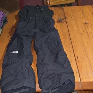 The North Face Sz 10/12 Bib Black Snow Pants